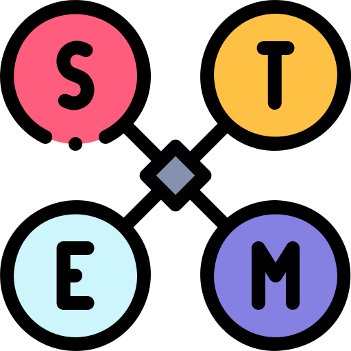 Stem Detailed Rounded Lineal color icon