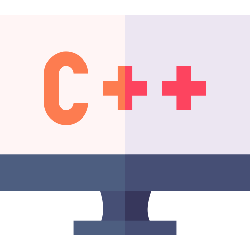 c ++ Basic Straight Flat icon