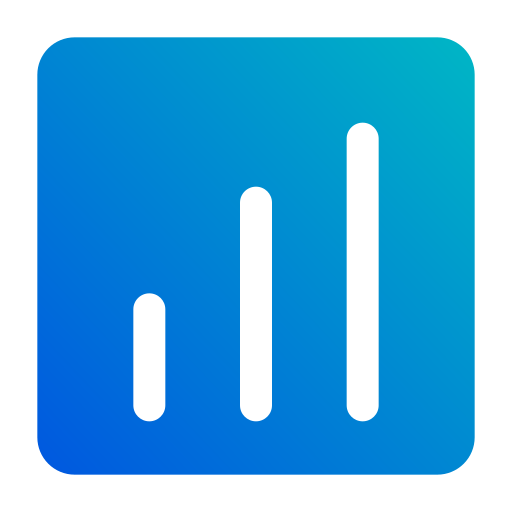 statistiek Generic Flat Gradient icoon