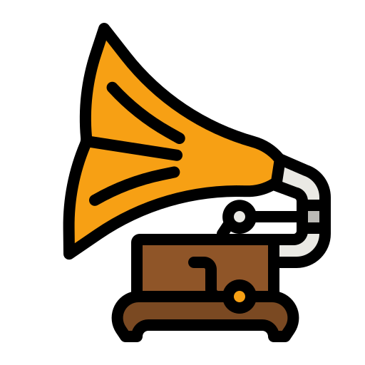 grammophon photo3idea_studio Lineal Color icon