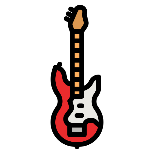 gitara elektryczna photo3idea_studio Lineal Color ikona