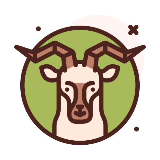 antilope Darius Dan Lineal Color icoon