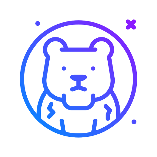 Bear Generic Gradient icon
