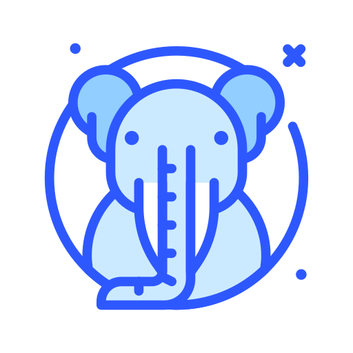 elefante Darius Dan Blue icono