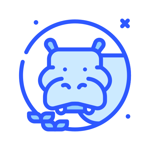 hipopótamo Darius Dan Blue icono