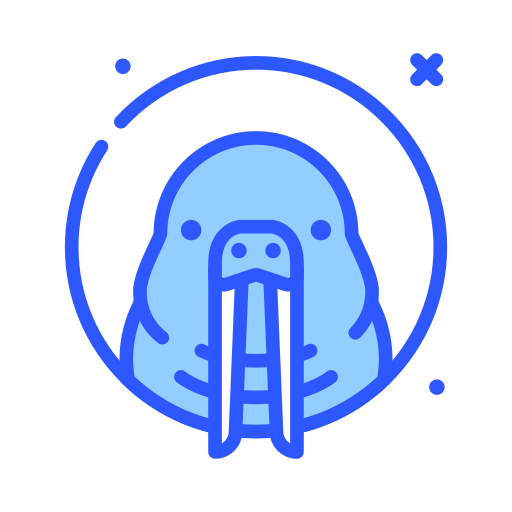 walrus Darius Dan Blue icoon