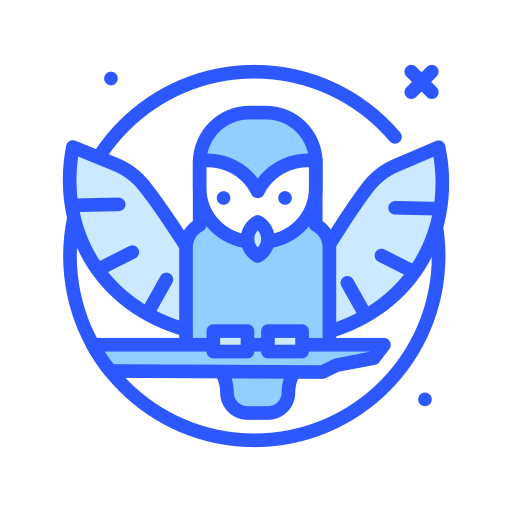 Owl Darius Dan Blue icon