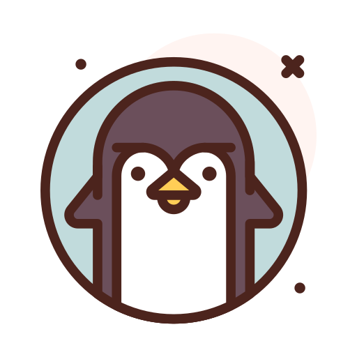 pinguïn Darius Dan Lineal Color icoon
