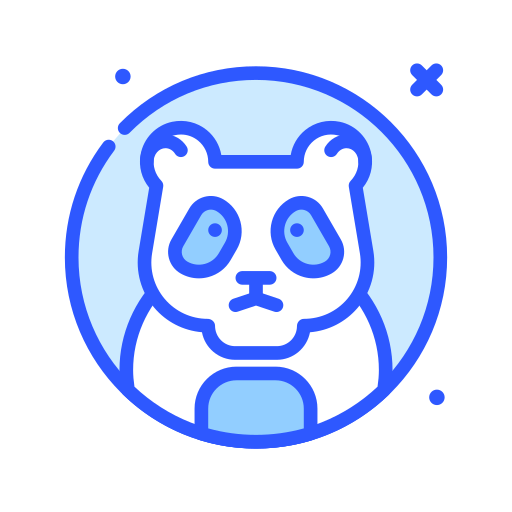 panda Darius Dan Blue ikona
