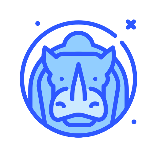 neushoorn Darius Dan Blue icoon