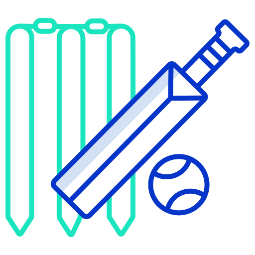 cricket Icongeek26 Outline Colour icona