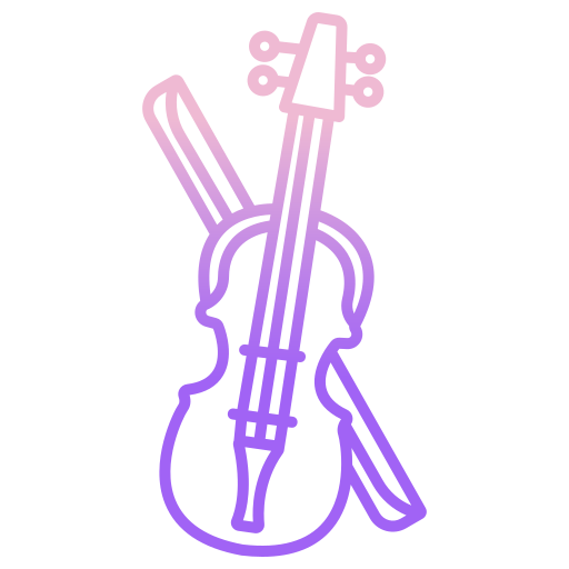 Violin Icongeek26 Outline Gradient icon