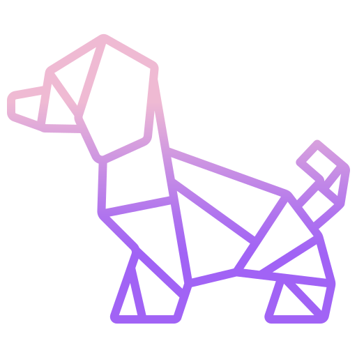 Собака Icongeek26 Outline Gradient иконка