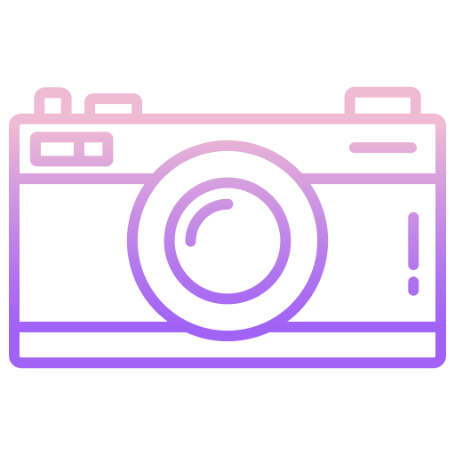 aparat fotograficzny Icongeek26 Outline Gradient ikona