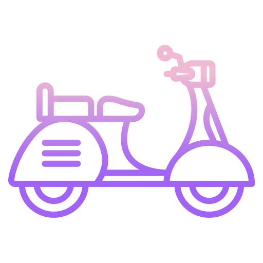 scooter Icongeek26 Outline Gradient icoon