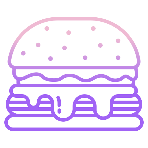 hamburguesa Icongeek26 Outline Gradient icono