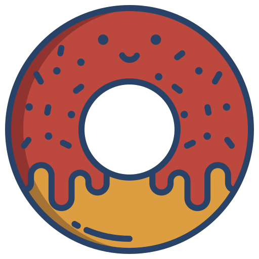 도넛 Icongeek26 Flat icon