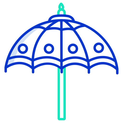 paraplu Icongeek26 Outline Colour icoon
