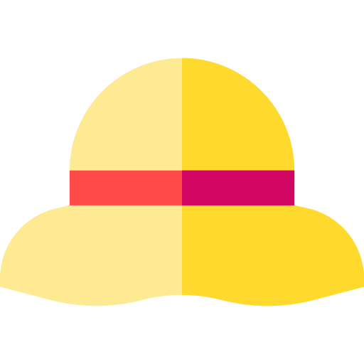 sombrero de pamela Basic Straight Flat icono