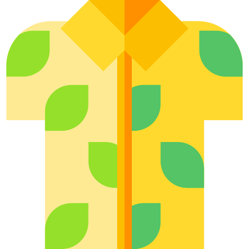 camisa hawaiana Basic Straight Flat icono