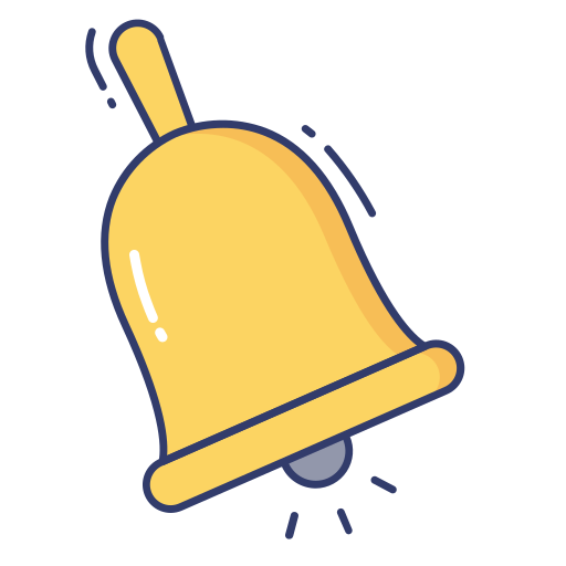 campana de la escuela Dinosoft Lineal Color icono