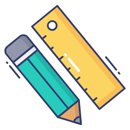 Stationery Dinosoft Lineal Color icon