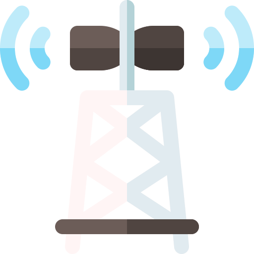 radio-antenne Basic Rounded Flat icoon