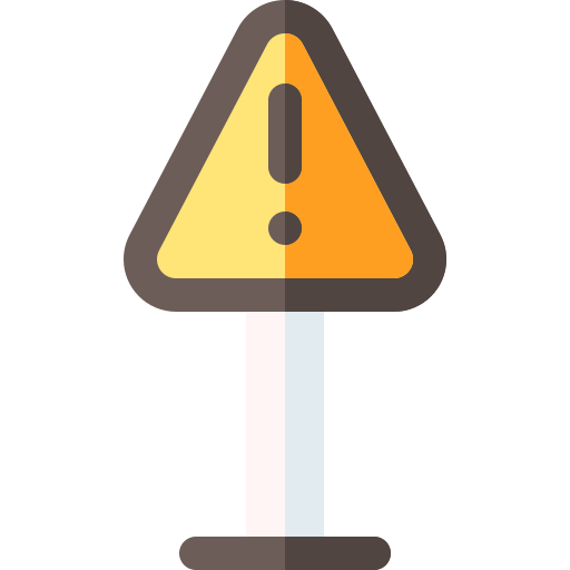 Warning sign Basic Rounded Flat icon