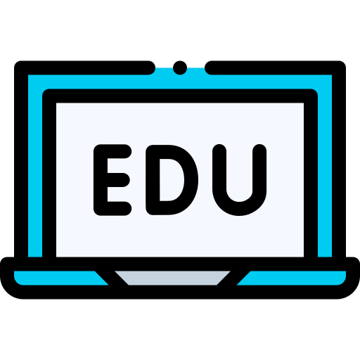 educación en línea Detailed Rounded Lineal color icono