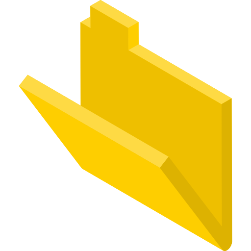 폴더 Isometric Flat icon