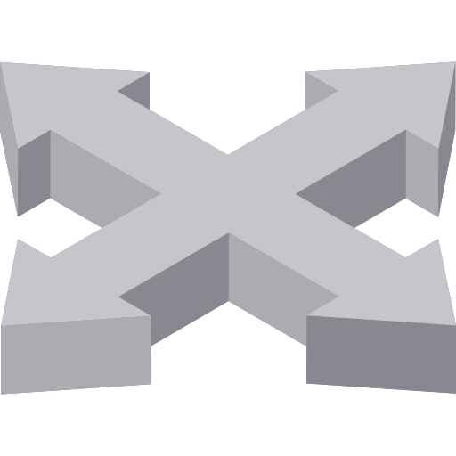 moverse Isometric Flat icono