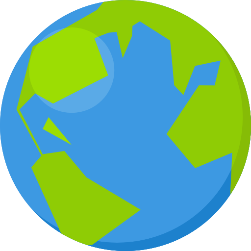 globo terrestre Isometric Flat icona