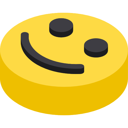 glimlach Isometric Flat icoon