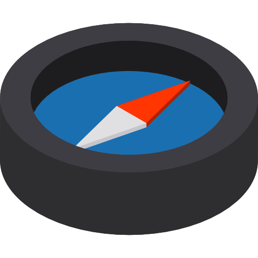 Compass Isometric Flat icon