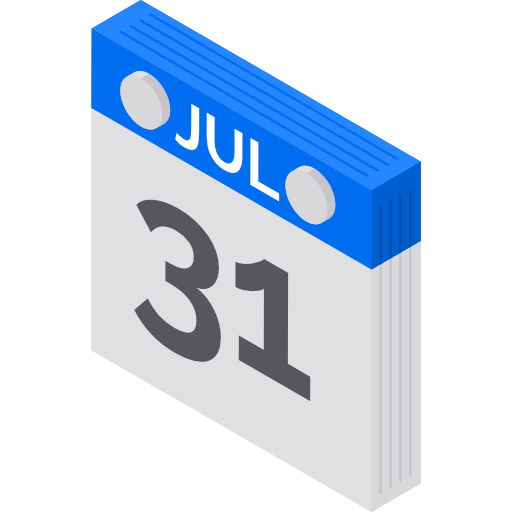 kalender Isometric Flat icoon