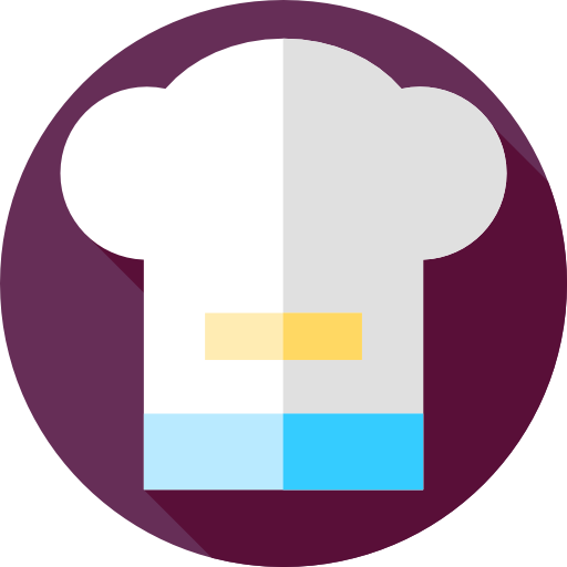 Chef hat Flat Circular Flat icon