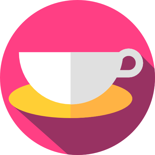 Coffee Flat Circular Flat icon