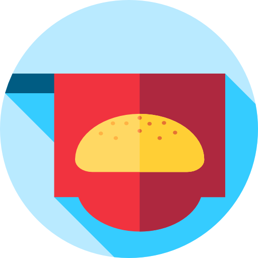 bäckerei Flat Circular Flat icon