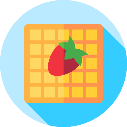 waffel Flat Circular Flat icon