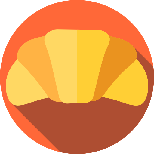 croissant Flat Circular Flat icon