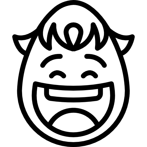 Смеющийся Basic Mixture Lineal иконка