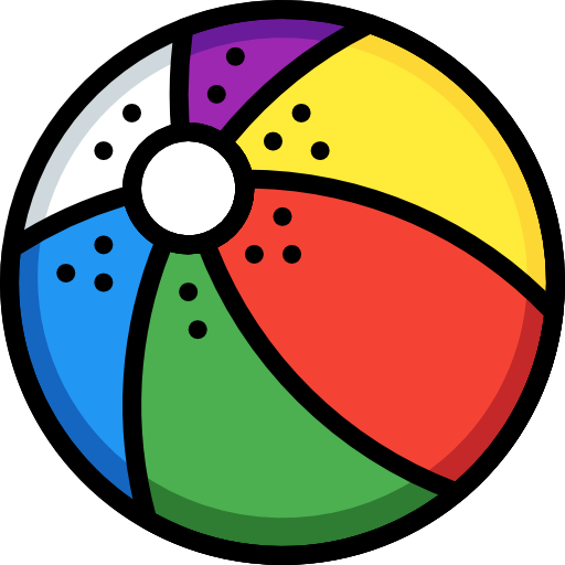 ビーチボール Basic Mixture Lineal color icon