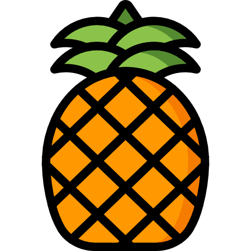 ananas Basic Mixture Lineal color ikona