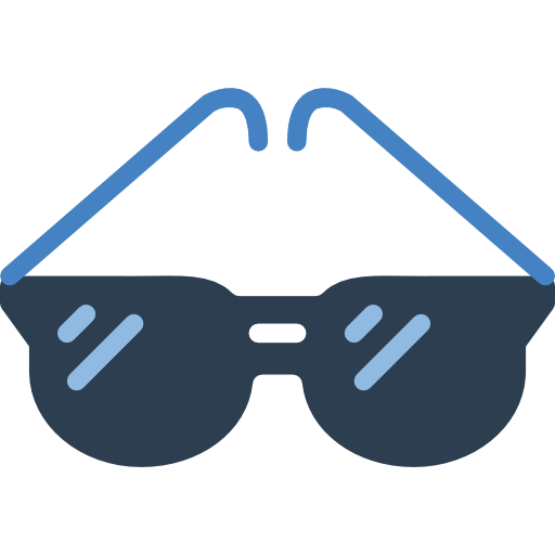 Sunglasses Basic Mixture Flat icon