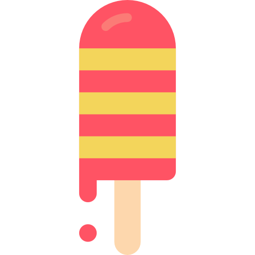 Мороженое на палочке Basic Mixture Flat иконка