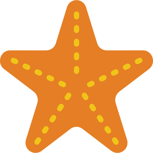 estrella de mar Basic Mixture Flat icono