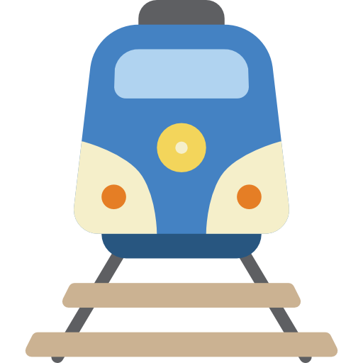 pociąg Basic Mixture Flat ikona