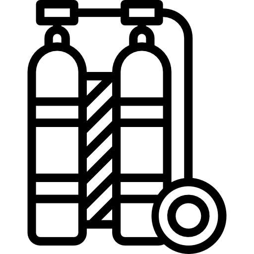 tanque de oxígeno Basic Mixture Lineal icono