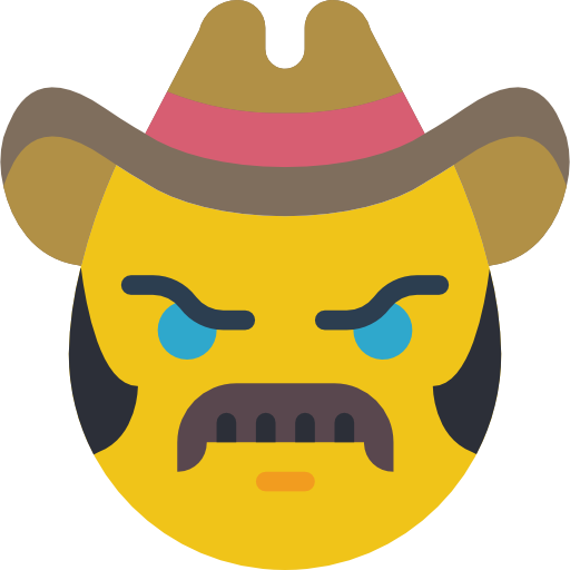 Cowboy Basic Mixture Flat icon