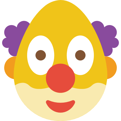 clown Basic Mixture Flat icon